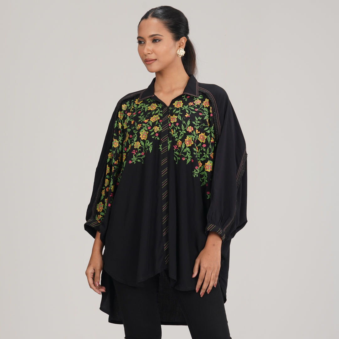 Womens Black Kurti