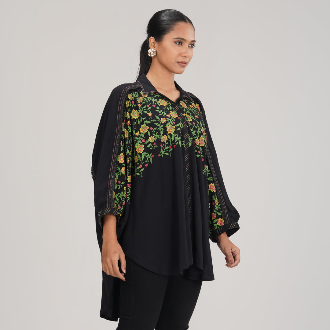 Womens Black Kurti