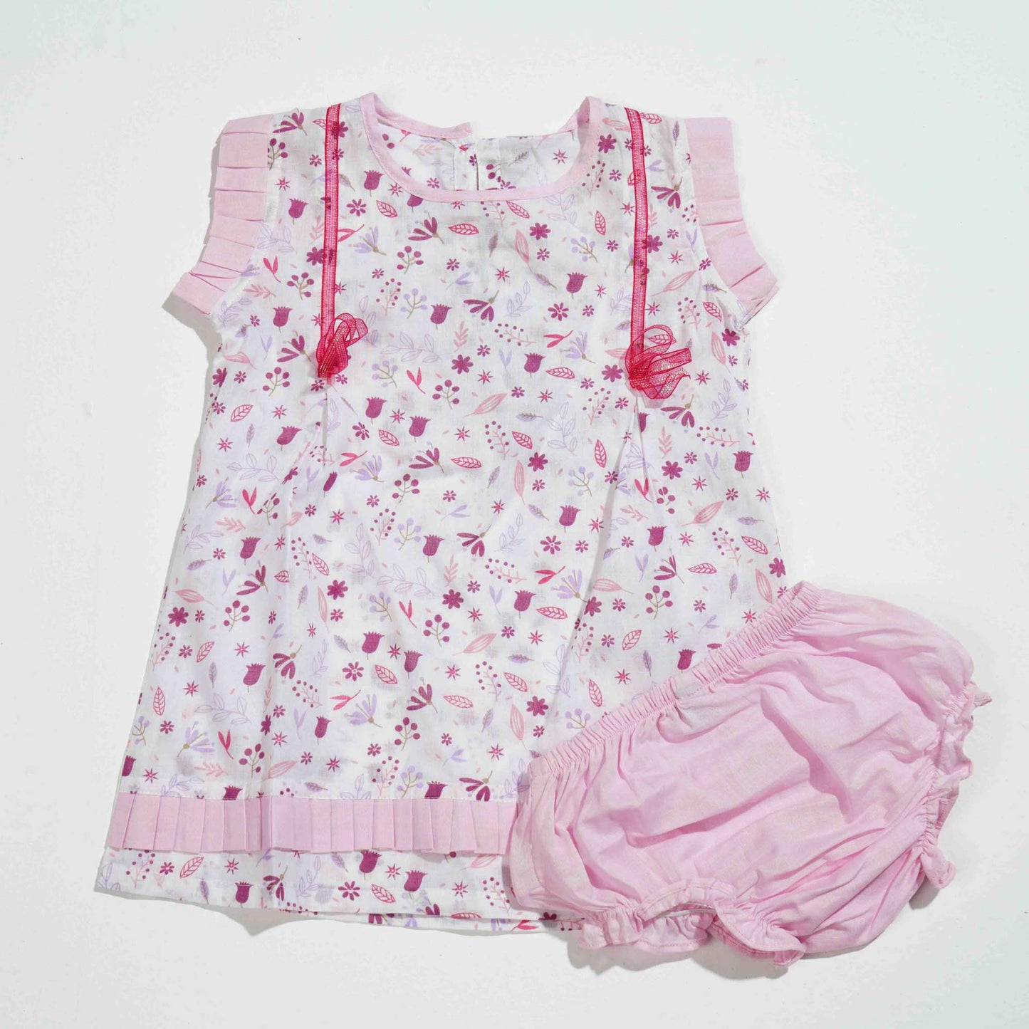 New Born Girls Frock - Pink