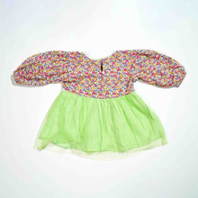 Load image into Gallery viewer, NEW BORN GIRLS FROCK - LIME GREEN
