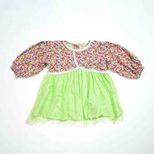 Load image into Gallery viewer, NEW BORN GIRLS FROCK - LIME GREEN
