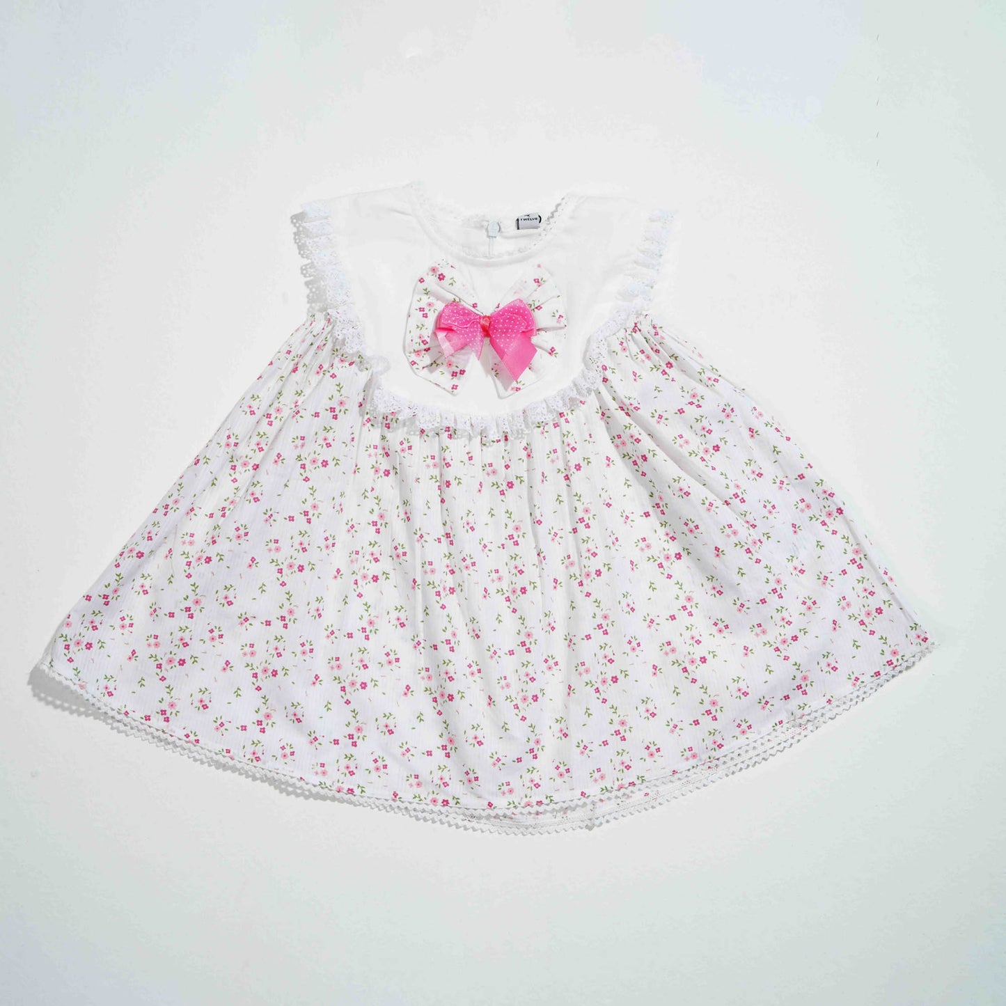 New Born Girls Frock- Off White