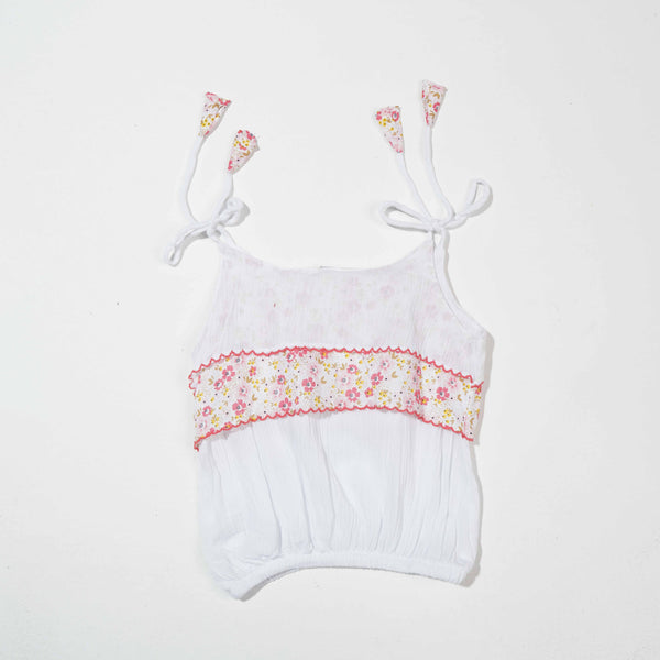 NEW BORN GIRLS 2 PCS-WHITE