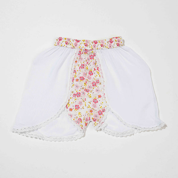 NEW BORN GIRLS 2 PCS-WHITE