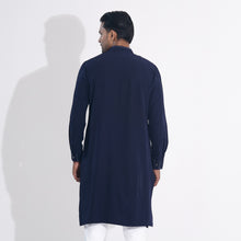 Load image into Gallery viewer, Men Navy Panjabi
