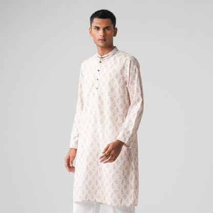 Mens Off White Panjabi