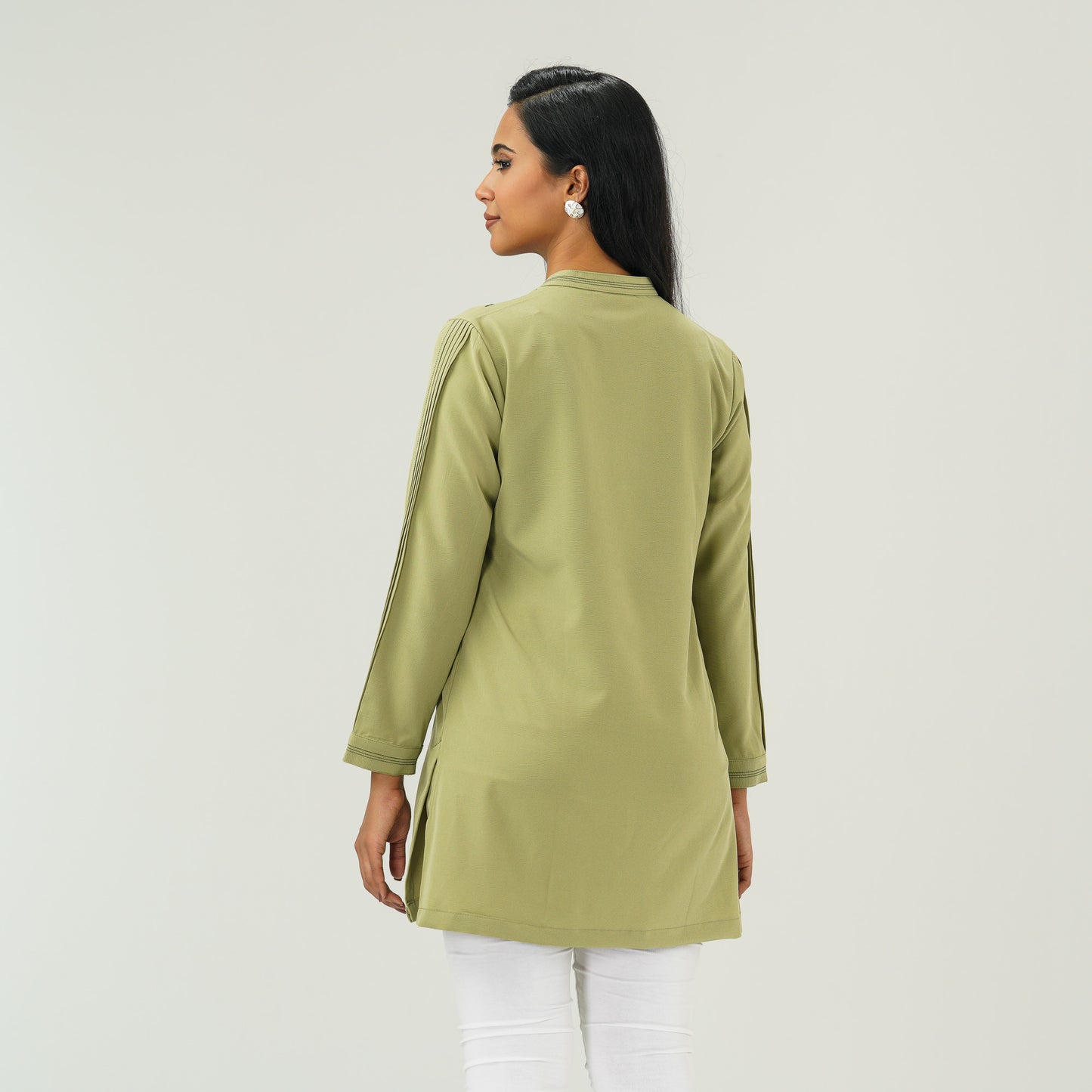 Women Leaf Green Tops