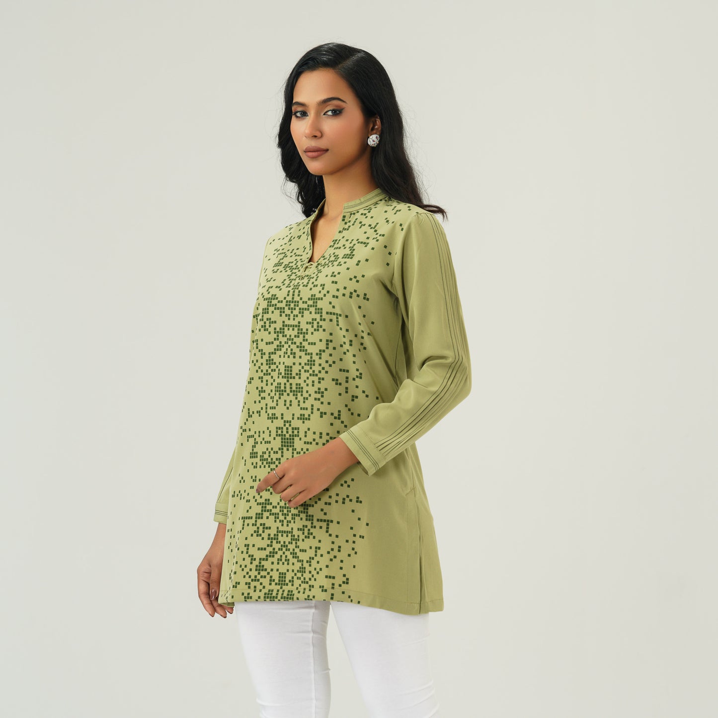 Women Leaf Green Tops