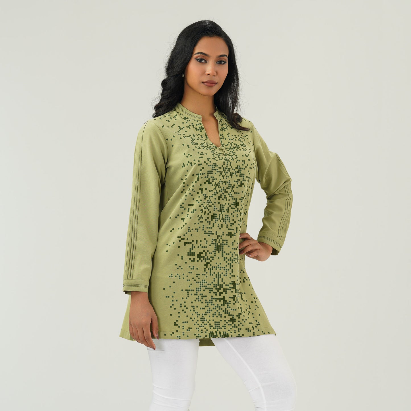 Women Leaf Green Tops