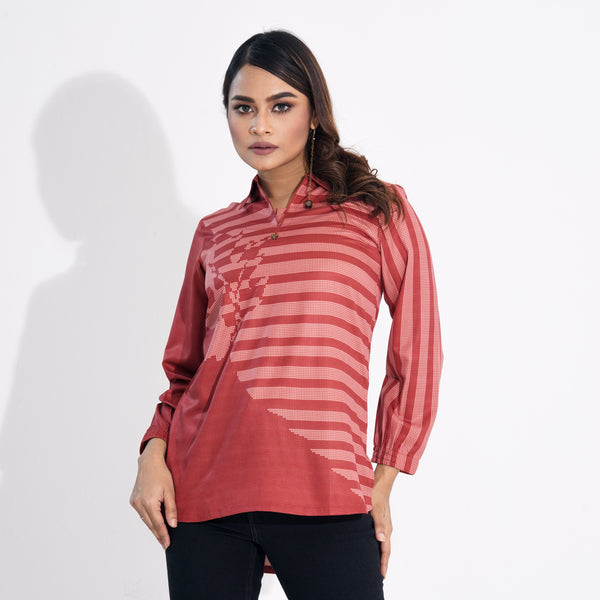 Ethnic Tops-TERRACOTTA