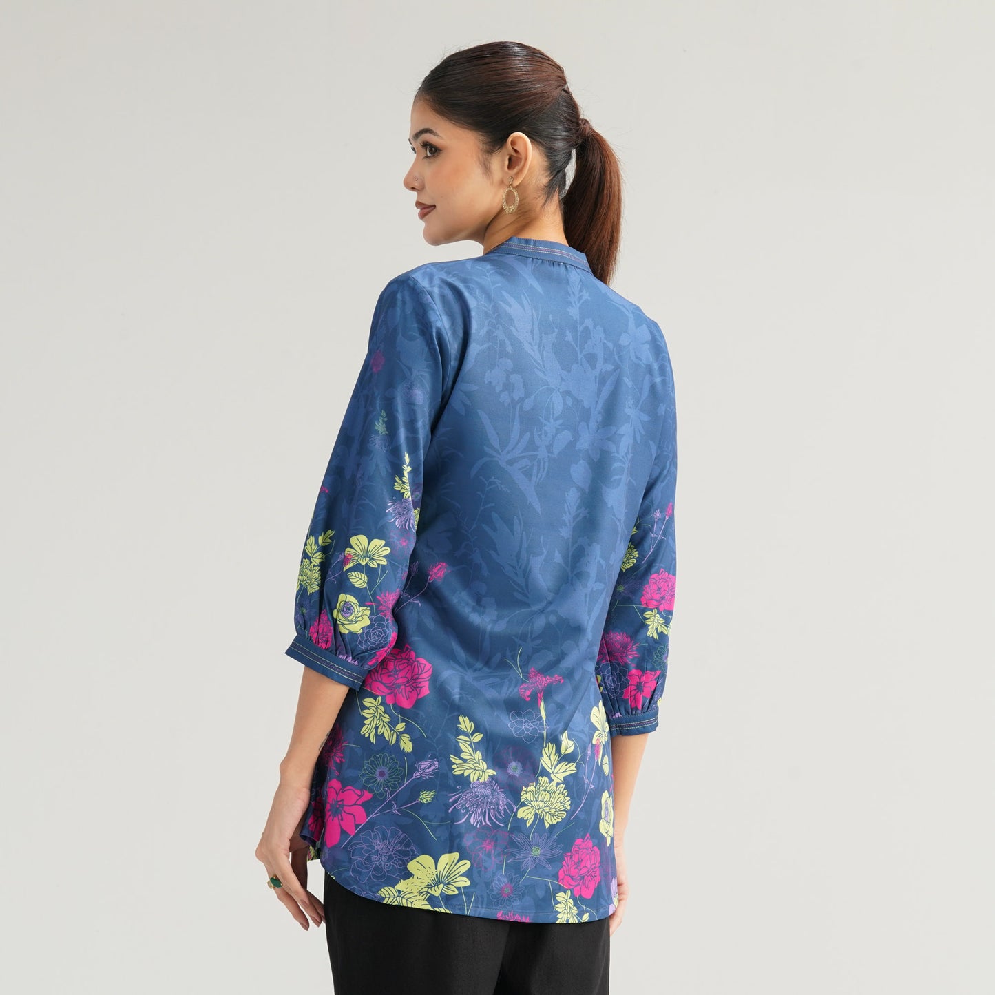 Womens Navy Blue Tops