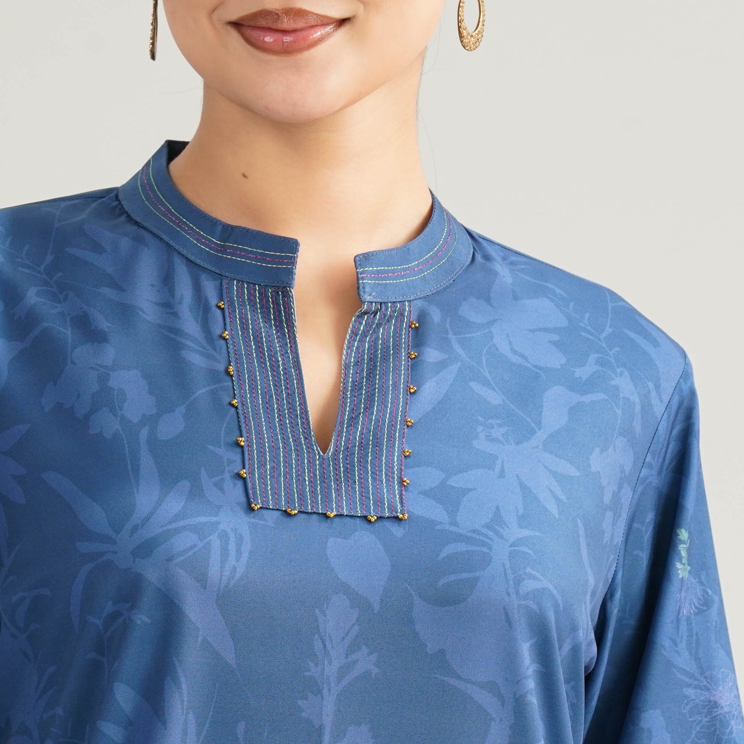 Womens Navy Blue Tops