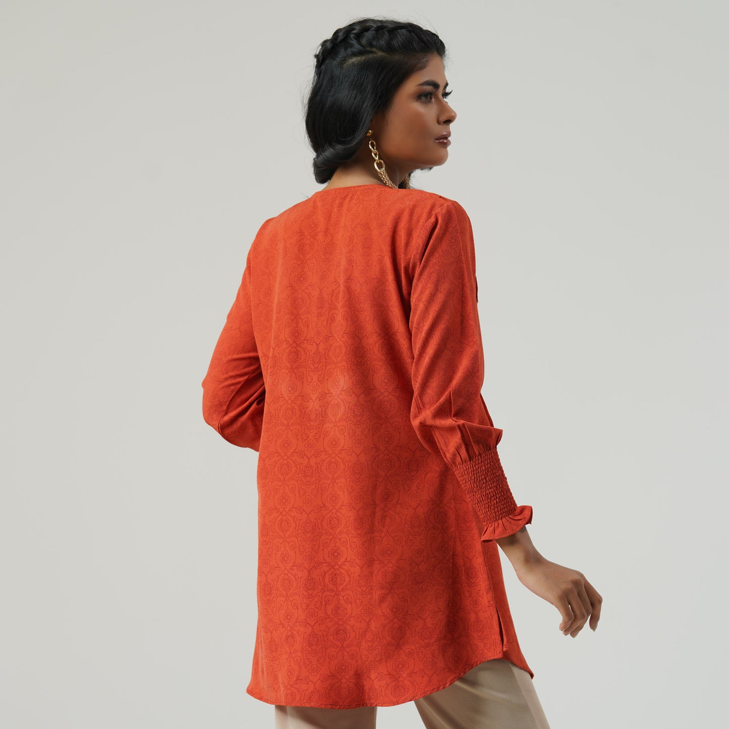 Womens Orange Tunic