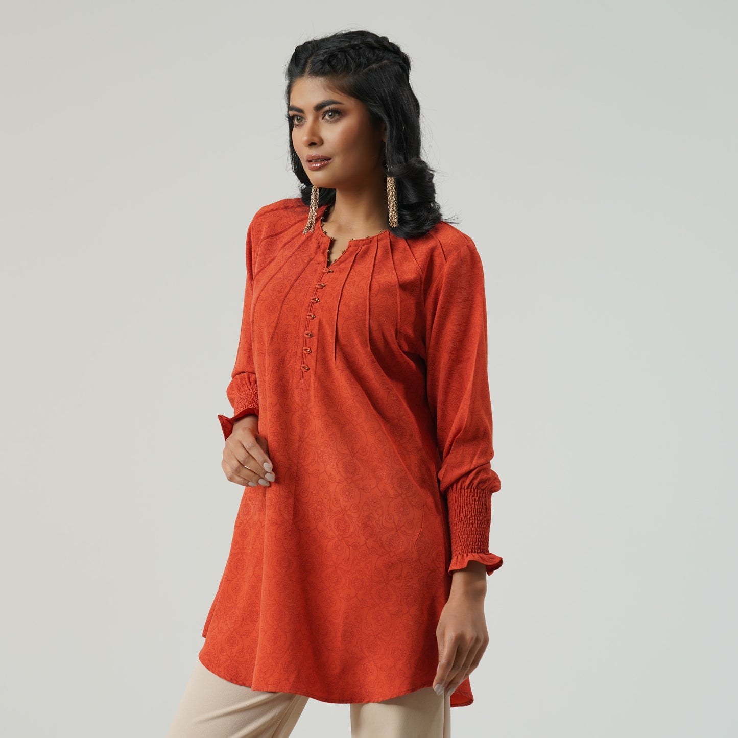 Womens Orange Tunic