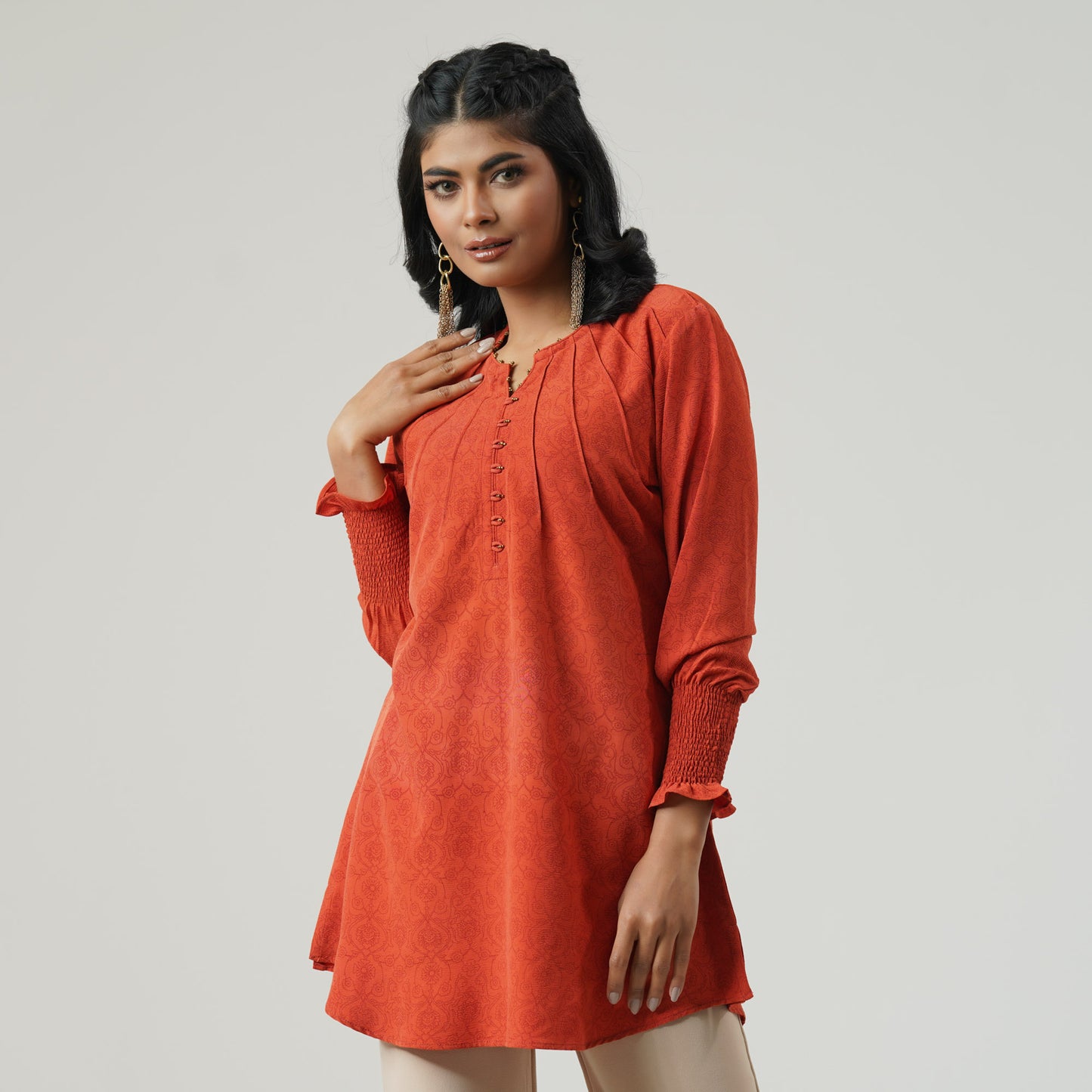 Womens Orange Tunic