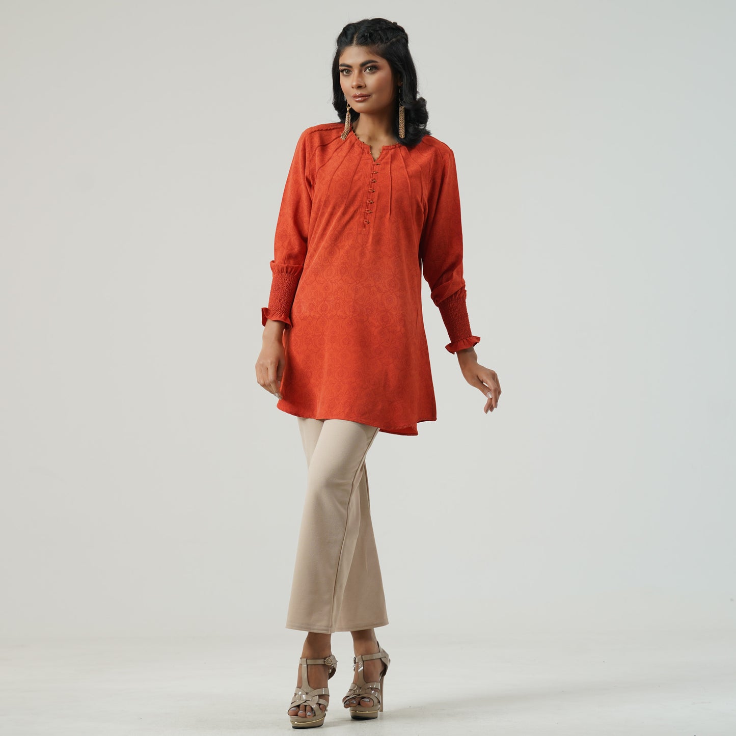 Womens Orange Tunic