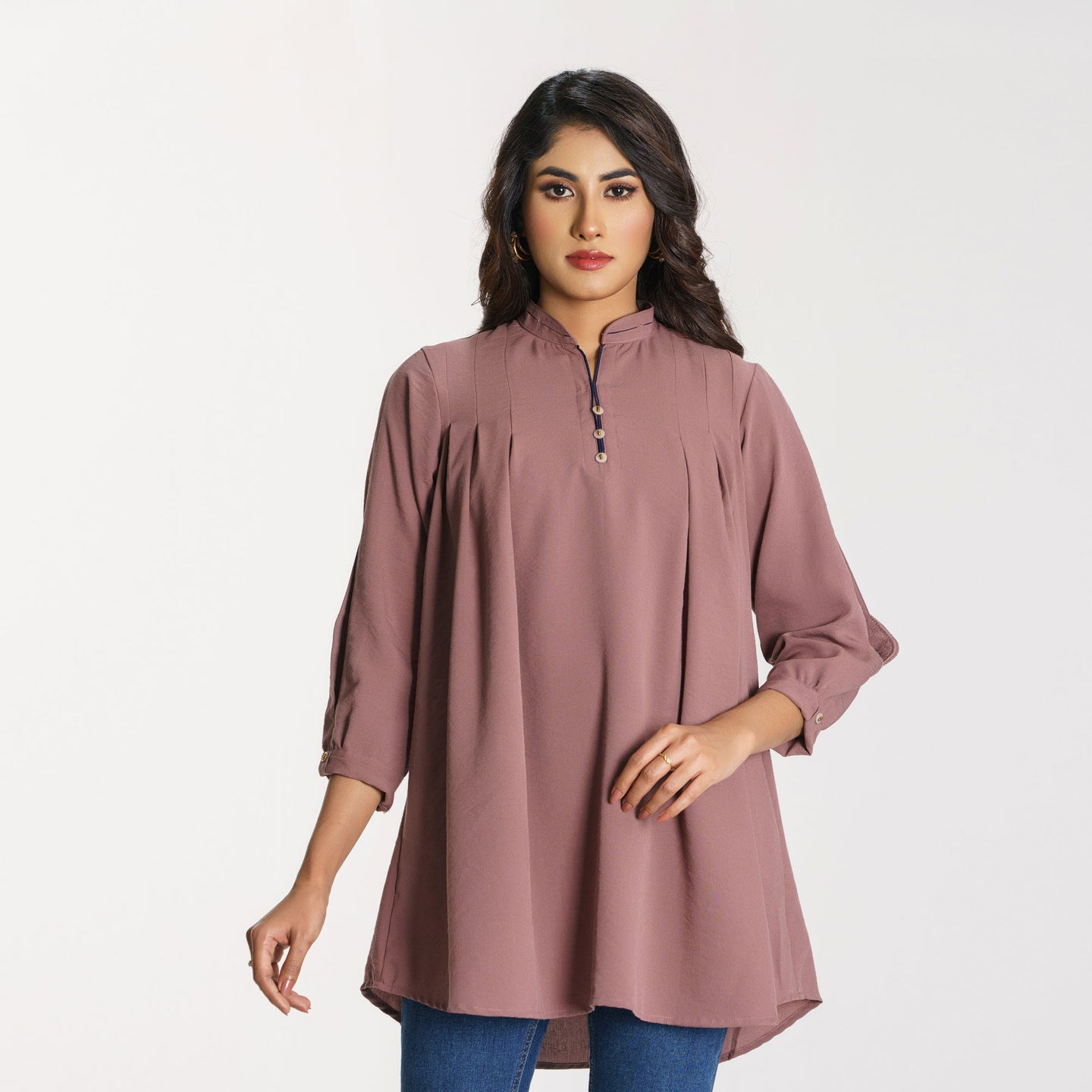 Women's Mauve Workwear Top