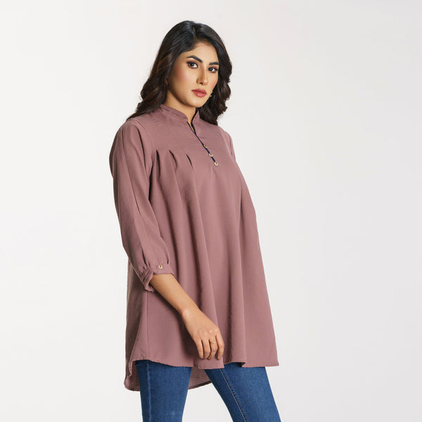 Womens Mauve Workwear Top