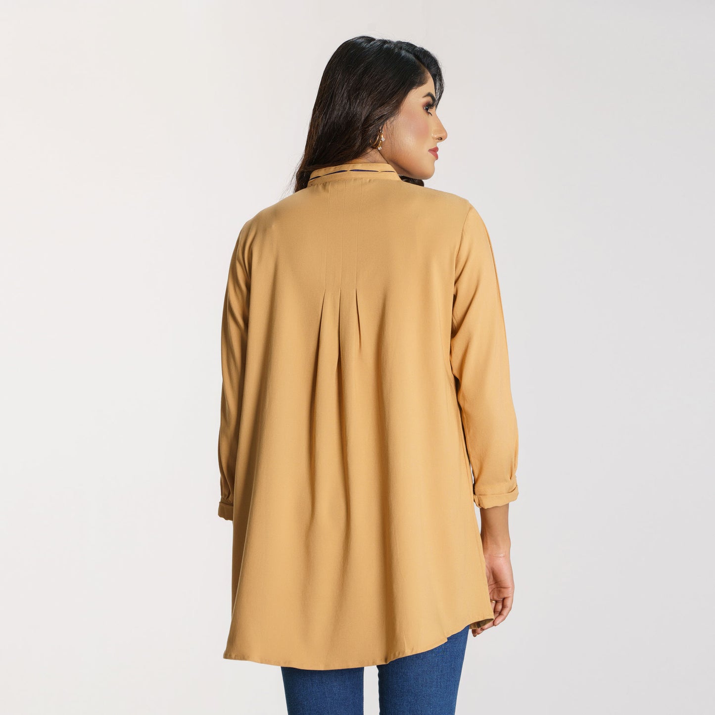 Womens Beige Workwear Top