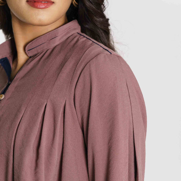 Women's Mauve Workwear Top