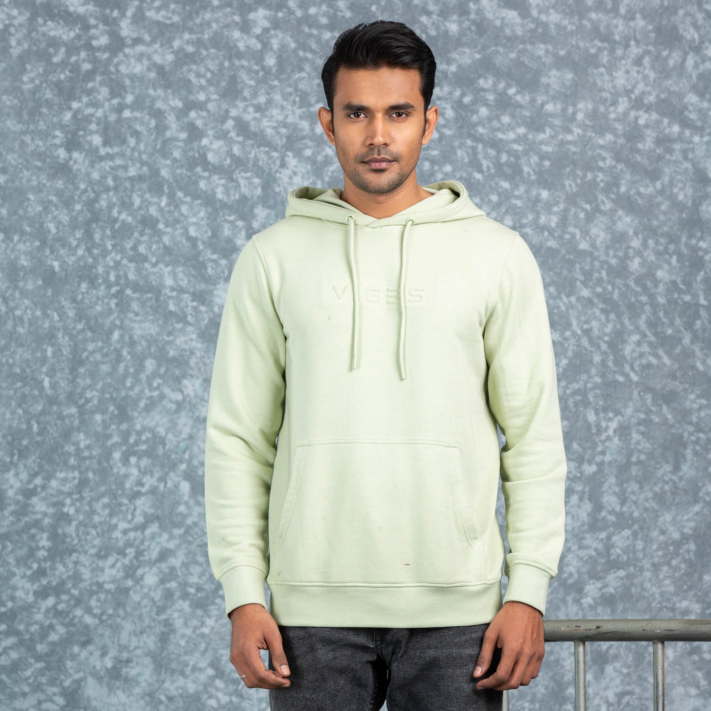 Mens Hoodie- Light Olive