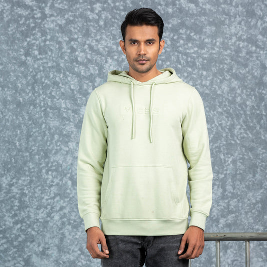 Mens Hoodie- Light Olive