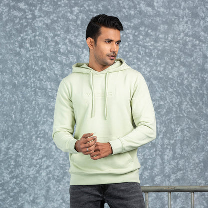 Mens Hoodie- Light Olive
