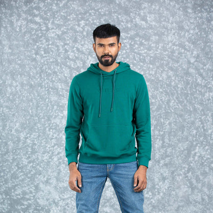 Mens Hoodie- Forest Green