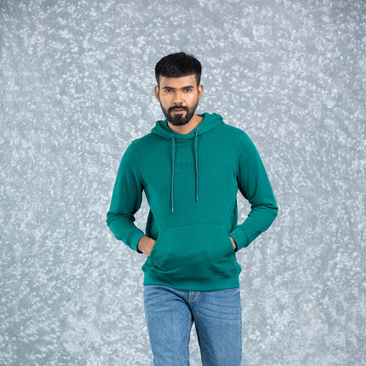 Mens Hoodie- Forest Green