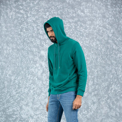Mens Hoodie- Forest Green