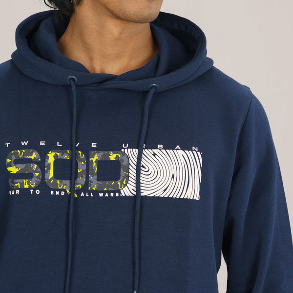 Mens Hoodie- Navy