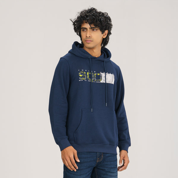 Mens Hoodie- Navy