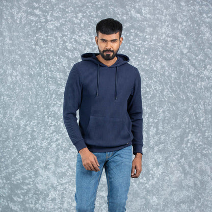 Mens Hoodie- Navy