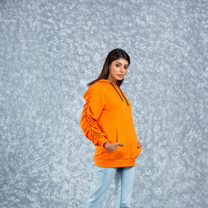 Womens Hoodie- Brown