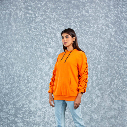 Womens Hoodie- Brown