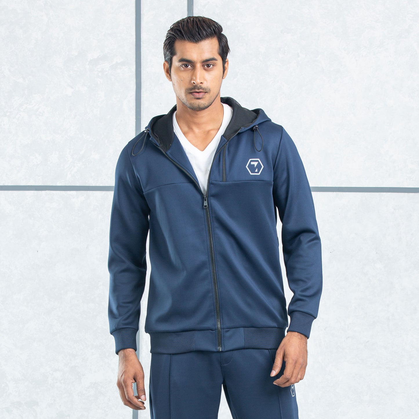 Mens Hoodie-Navy