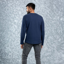 Load image into Gallery viewer, MENS L/S T-SHIRT-NAVY
