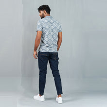 Load image into Gallery viewer, Mens Polo- Grey Aop
