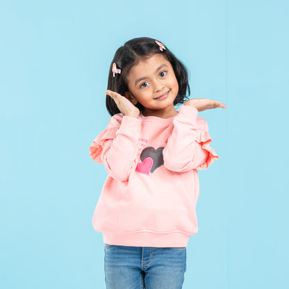 BABY GIRLS SWEATSHIRT-PINK