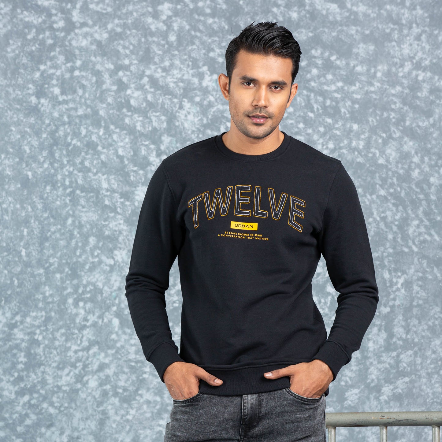 Mens Black Sweatshirt