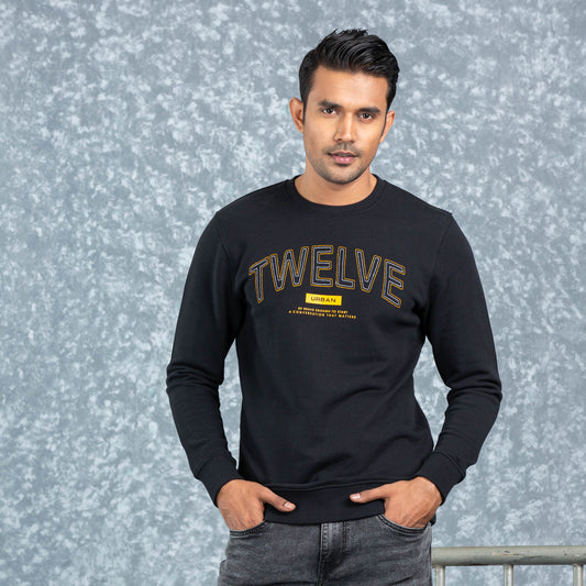 Mens Black Sweatshirt