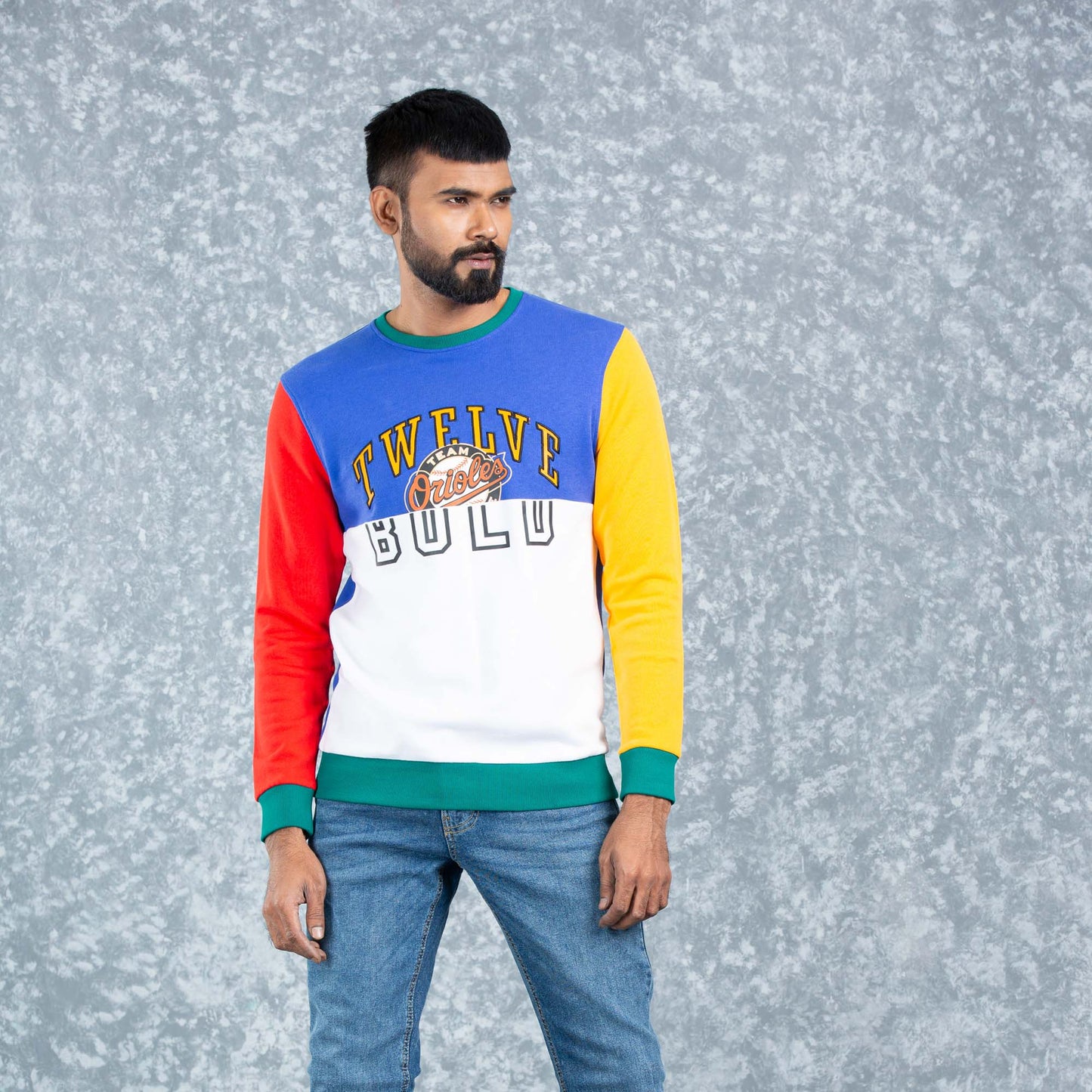 Mens Sweatshirt-Blue