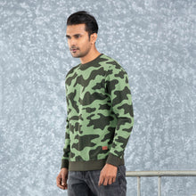 Load image into Gallery viewer, MENS SWEATSHIRT-OLIVE CAMO
