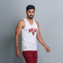 Load image into Gallery viewer, Mens Tank Top- White &amp; Red
