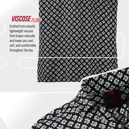 Mens Black Aop Casual Shirt