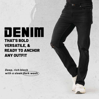 Mens Black Denim