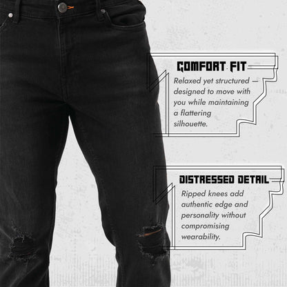 Mens Black Denim