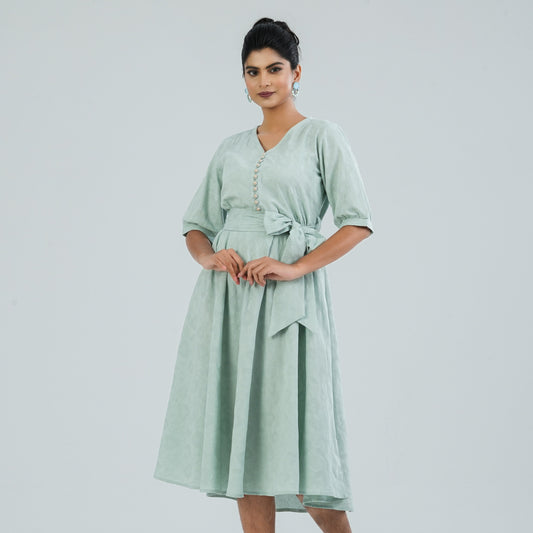 Womens Cotton Mint Dress
