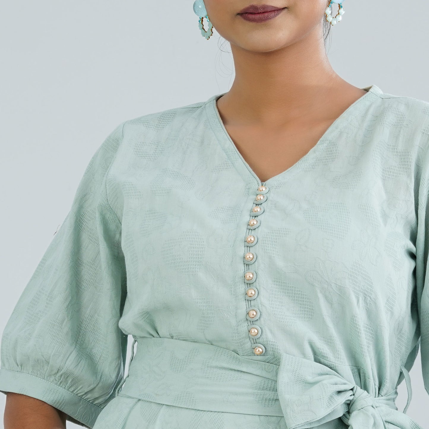 Womens Cotton Mint Dress