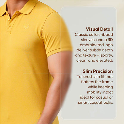Mens Mustard Polo Shirt